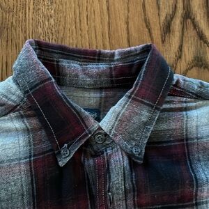 Classic men’s flannel button-down shirt